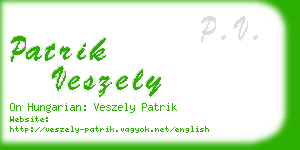 patrik veszely business card